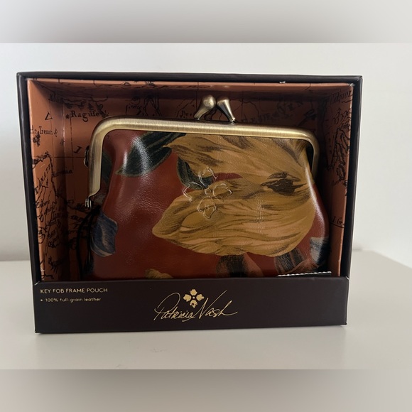 NWT Patricia Nash Key Fob Frame Pouch Kiss Lock Coin Purse - Picture 8 of 15